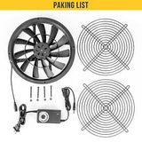 250mm 25cm 10" Large Air Flow Cooling Fan,250X30mm AC 115V to DC 12V with Spe...