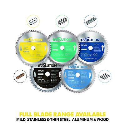 Evolution Power Tools 230BLADESS Stainless Steel Cutting Saw Blade, 9-Inch x ...