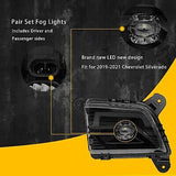 LED Fog Lights Compatible with 2020 2019 2021 2022 2023 Chevrolet Silverado 1...