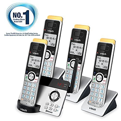 VTech IS8121-4 Super Long Range up to 4 Handsets with Range, Black