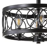 JONATHAN Y JYL9040A Sylvain 15.5" Metal LED Semi-Flush Mount Contemporary,Tra...