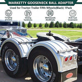 Gooseneck Ball Adapter - Fifth Wheel Kingpin to 2-5/16 Inch Gooseneck Ball To...