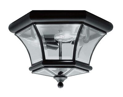 Livex Lighting 7053-04 Monterey Light Outdoor/Indoor Black Finish Solid Brass...