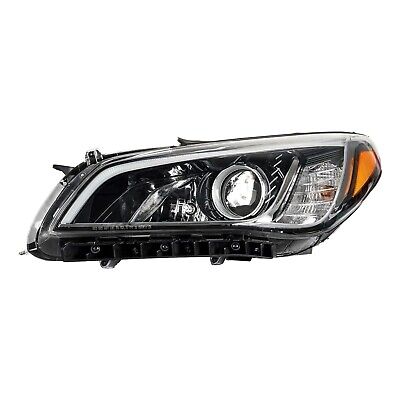 Front Headlights Assembly, Black Headlight Compatible With 2015-2017 Sonata D...