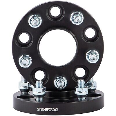 DCVAMOUS 4PC Black 5x4.5 Hubcentric Wheel Spacers 20mm with 12x1.5 Studs Comp...