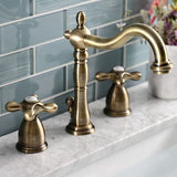 Kingston Brass KB1973AX 8 in. Widespread Bathroom Faucet, Antique Brass