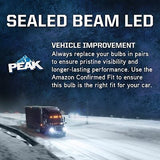 PEAK H4651 Sealed Beam 6000K LED Headlight