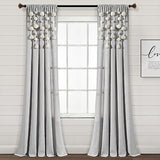 Lush Decor Boho Pom Pom Tassel Linen Window Curtain Panel (Single Panel), 84"...