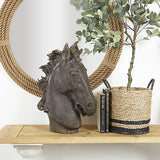 Deco 79 Polystone Horse Decorative Sculpture Home Decor Statue, Accent Figuri...