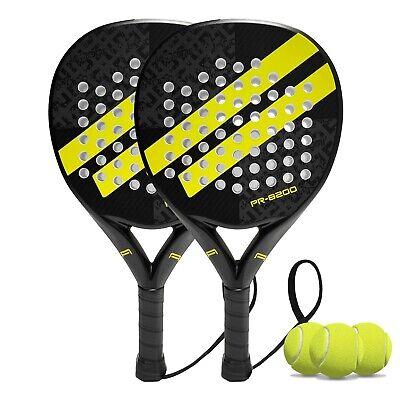 Padel Racket Carbon Fiber Surface with EVA Memory Flex Foam Core Lightweight ...