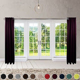 Rod Desyne Window Thermal Isulated Blackout Curtain with Metal Grommet, 120" ...