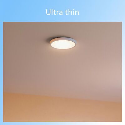 11" Flush Mount Ceiling Light - Bright White 3000K - Dimmable LED Light Fixtu...