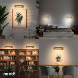 Neatfi Modern Metal LED Art and Picture Lamp, Adjustable Angle, Dimmable Disp...