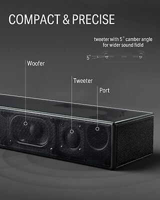 Donner Soundbars for TV, Dolby Atmos Home Audio Speakers with Bluetooth 5.3 a...