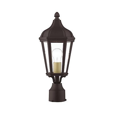 Livex Lighting 1 Light BZ Outdoor Post Top Lantern, Bronze