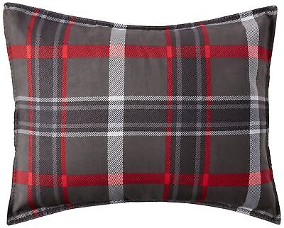 Eddie Bauer - Queen Comforter Set, Reversible Plaid Bedding with Matching Sha...