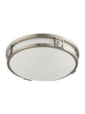 Livex Lighting 4487-91 Titania 2-Light Ceiling Mount, Brushed Nickel