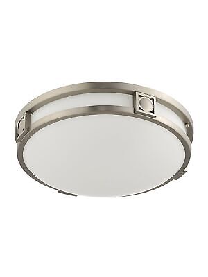 Livex Lighting 4487-91 Titania 2-Light Ceiling Mount, Brushed Nickel