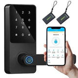 Fingerprint Keyless Entry Door Lock with Reversible Handle,Touchscreen Keypad...