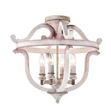 Warehouse of Tiffany Momali 20 Inch Antique Semi Flush Mount with 4 Light