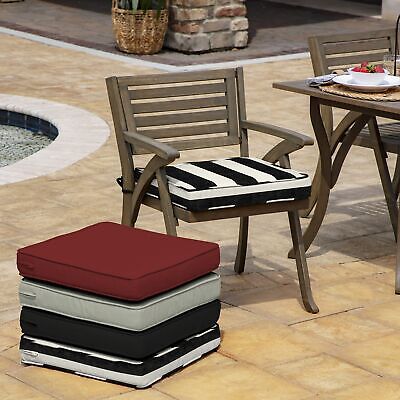 Arden Selections ProFoam Performance Outdoor Seat Cushion 20 x 20, Onyx Black...