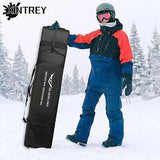 Snowboard Bag with Wheels Padded Rolling Double Ski Bag for Air Travel Waterp...