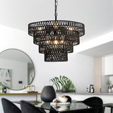 20 inch Pendant Lights Kitchen Island, 6 Lights Large Boho Chandeliers, Heigh...