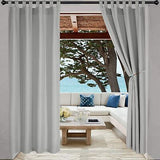 LORDTEX Indoor/Outdoor Curtains - Waterproof Tab Top Patio Curtains Sun Block...