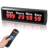 Days Countdown Clock, 1.0&#8221; Yearly Countdown Clocks Up to 999 Days with Hou