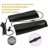 ASPL Visor Lights bar 2-15 LED 29 Flash Patterns Interior Upper Windshield Sp...