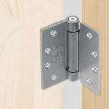 Basics Self-Closing Door Hinge, 4 Inch x 4 Inch, 4 Pack, Hinge Hardware, Spri...