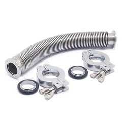 SS304 KF25Vacuum Corrugated Bellows Hose Set Length 750mm Stainless Steel 304...