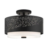 Livex Lighting Noria 3 Light Black Ceiling Mount