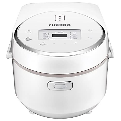 CUCKOO CR-0810F | 8-Cup (Uncooked) Micom Rice Cooker | 9 8 cups, White/Silver