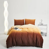 Houseri Velvet Gradient Orange White California King Comforter Set Cream Yell...