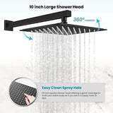 gotonovo Rainfall Bathroom Shower System Rain Shower Head and Handle Set Wall...