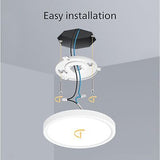 11" Flush Mount Ceiling Light - Bright White 3000K - Dimmable LED Light Fixtu...