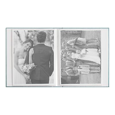 DesignOvation Cydney Photo Album, Set of 4, Teal, Linen Wrapped Photo Albums ...