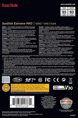 SanDisk 128GB Extreme PRO SDXC UHS-I Card (SDSDXXG-128G-GN4IN)