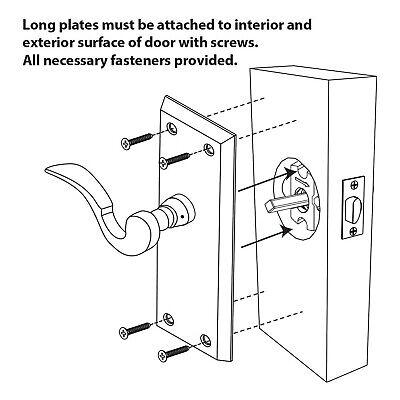 Nostalgic Warehouse Deco Plate with Homestead Door Knob, Privacy - 2.375", An...