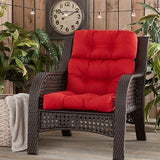 South Pine Porch Outdoor High Back Chair Cushion, Salsa Red