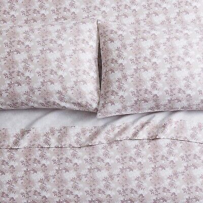 Tahari Home - King Sheets, 4-Piece Cotton Flannel Bedding with Matching Pillo...