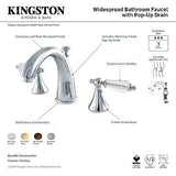 Kingston Brass KS2978WLL Widespread Lavatory Faucet With Crystal Lever Handle...