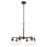 KICHLER Winslow 26" Chandelier Industrial 6 Light CeilingFixture with Clear S...