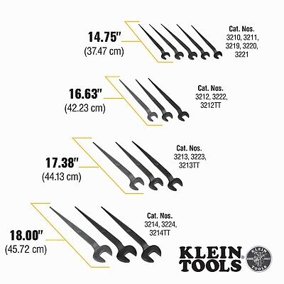 Klein Tools 3223 Spud Wrench, Made in USA, 1-5/16-Inch Nominal Opening, 7/8-I...