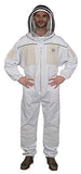 Humble Bee 431 Ventilated Beekeeping Suit with Fencing Veil, XL, Crystal White