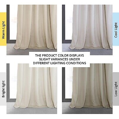 HPD Half Price Drapes Velvet Blackout Curtains/Drapes - 84 Inches Long 1 Pane...