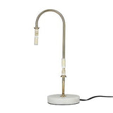 Deco 79 Metal Room Table Lamp Orb 2 Light Accent Lamp with Marble Base, Lamp ...