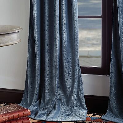 Martha Stewart Naples Chenille Solid Back Tab Window Curtain Panel Pair, 95, ...