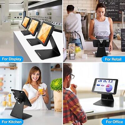 Desktop Anti-Theft Security Kiosk POS Stand Holder Enclosure with Lock and Ke...